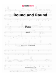Sheet music, chords Ratt - Round and Round