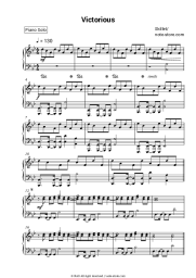 Sheet music, chords Skillet - Victorious