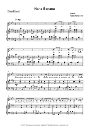 Sheet music, chords Netta - Nana Banana