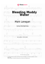Sheet music, chords Mark Lanegan - Bleeding Muddy Water