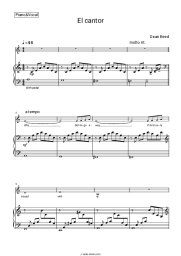 Sheet music, chords Dean Reed - El cantor