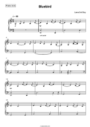 Sheet music, chords Lana Del Rey - Bluebird