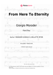 Sheet music, chords Giorgio Moroder - From Here To Eternity