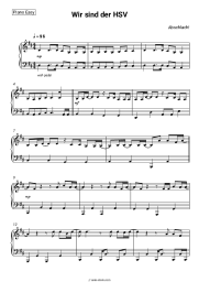 Sheet music, chords Abschlach! - Wir sind der HSV