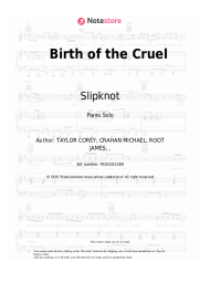 Sheet music, chords Slipknot - Birth of the Cruel