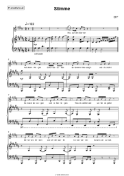 Sheet music, chords EFF - Stimme