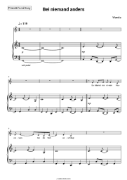 Sheet music, chords Wanda - Bei niemand anders