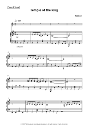 Sheet music, chords Rainbow - Temple of the king