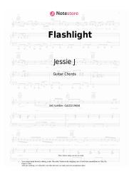 Sheet music, chords Jessie J - Flashlight