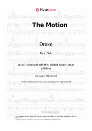 Sheet music, chords Drake - The Motion