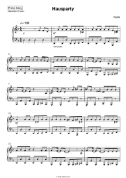 Sheet music, chords RIAN - Hausparty