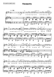 Sheet music, chords RIAN - Hausparty