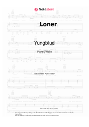 Sheet music, chords Yungblud - Loner