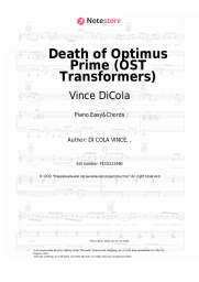 Sheet music, chords Vince DiCola - Death of Optimus Prime (OST Transformers)