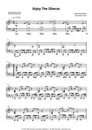 Sheet music, chords Depeche Mode - Enjoy the Silence