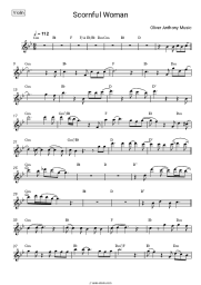 Sheet music, chords Oliver Anthony Music - Scornful Woman