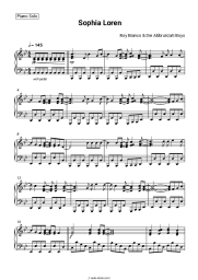 Sheet music, chords Roy Bianco & Die Abbrunzati Boys - Sophia Loren