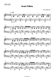 Sheet music, chords Loituma - Ieva’s Polka (Ievan Polkka)