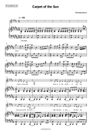 Sheet music, chords Renaissance - Carpet of the Sun