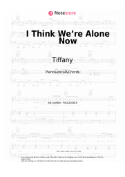 Sheet music, chords Tiffany - I Think We’re Alone Now