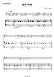 Sheet music, chords Crash Adams - New Heart