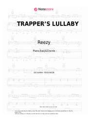 Sheet music, chords Reezy - TRAPPER’S LULLABY