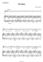 Sheet music, chords Deine Lakaien - The Game