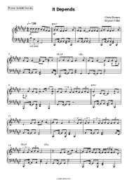 Sheet music, chords Chris Brown, Bryson Tiller - It Depends