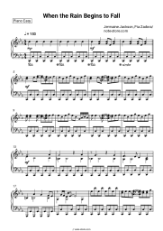 Sheet music, chords Jermaine Jackson, Pia Zadora - When the Rain Begins to Fall