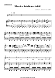 Sheet music, chords Jermaine Jackson, Pia Zadora - When the Rain Begins to Fall