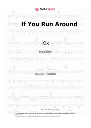 Sheet music, chords Kix - If You Run Around