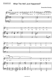 Sheet music, chords Remember Monday - What The Hell Just Happened?