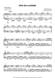 Sheet music, chords Matt Simons - After the Landslide