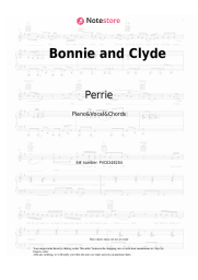 Sheet music, chords Perrie - Bonnie and Clyde