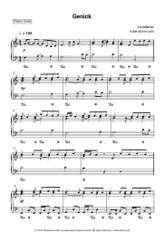 Sheet music, chords Loredana - Genick