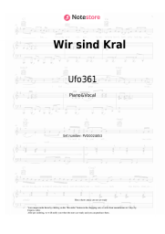 Sheet music, chords Ufo361, Ezhel - Wir sind Kral