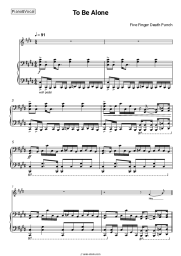 Sheet music, chords Five Finger Death Punch - To Be Alone