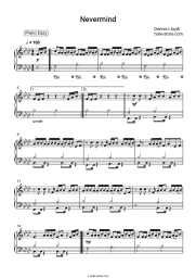 Sheet music, chords Dennis Lloyd - Nevermind
