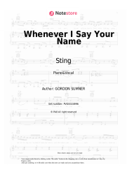 undefined Sting - Whenever I Say Your Name