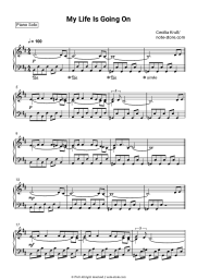 Sheet music, chords Cecilia Krull - My Life Is Going On