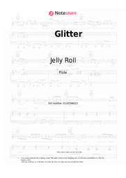 Sheet music, chords Jelly Roll, Struggle Jennings - Glitter
