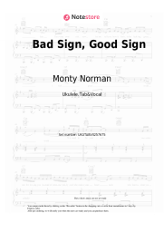 undefined Monty Norman - Bad Sign, Good Sign