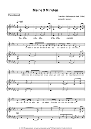 Sheet music, chords Freschta Akbarzada, Sido - Meine 3 Minuten