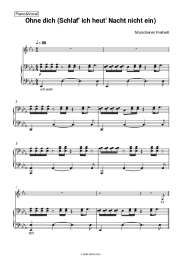 Sheet music, chords Munchener Freiheit - Ohne dich (Schlaf' ich heut' Nacht nicht ein)