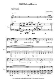 Sheet music, chords Lauren Daigle - Still Rolling Stones