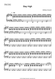 Sheet music, chords Brittany Howard - Stay High