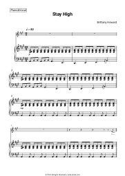 Sheet music, chords Brittany Howard - Stay High