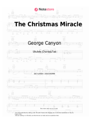 Sheet music, chords George Canyon - The Christmas Miracle