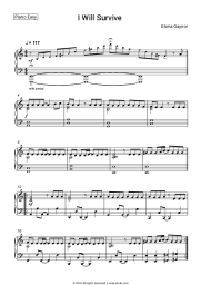 Sheet music, chords Gloria Gaynor - I Will Survive