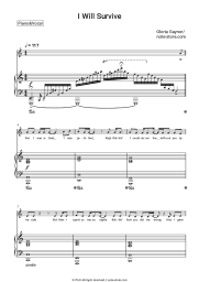 Sheet music, chords Gloria Gaynor - I Will Survive